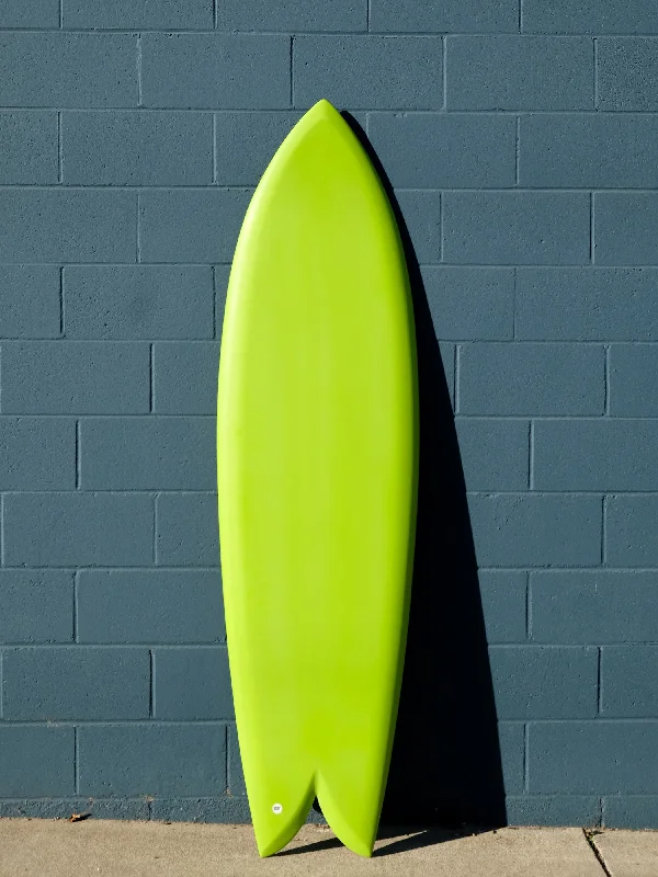 surfboard nose protector for damage prevention-Deepest Reaches | Mega Fish 6'6" Lime