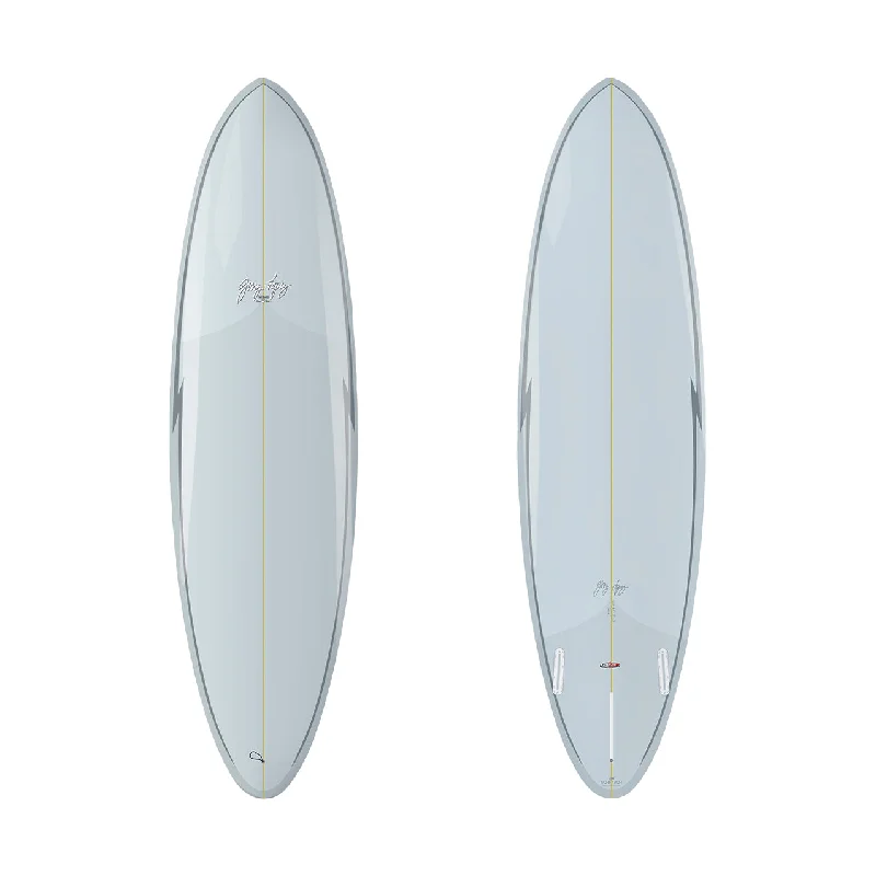 surf clothing with anti-sunburn protection-7’6” Gerry Lopez - Midway - Trueride Poly (Polyester) - Light grey - FCSll (2+1 fin set)