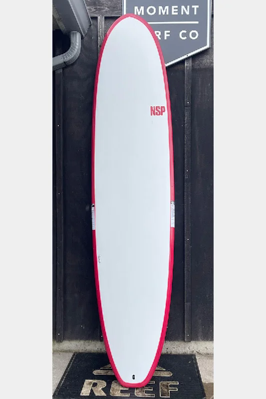 surfboard wax comb for perfect application-NSP Elements 8'0" Longboard - Red