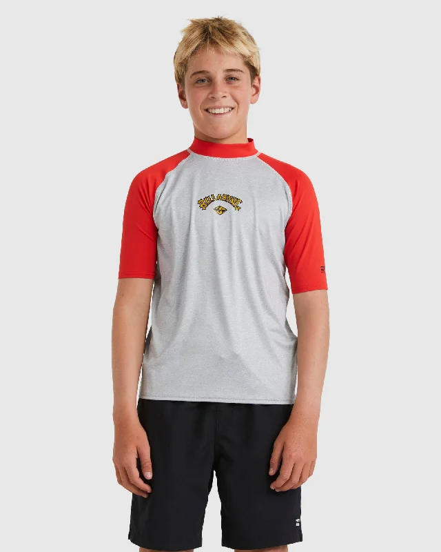 surf clothing for early morning sessions-Boys 8-16 Straya Rash Vest