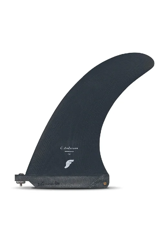 surfboard fins with easy-release systems-Futures Fins Ando 7.8" Longboard Fin - Midnight