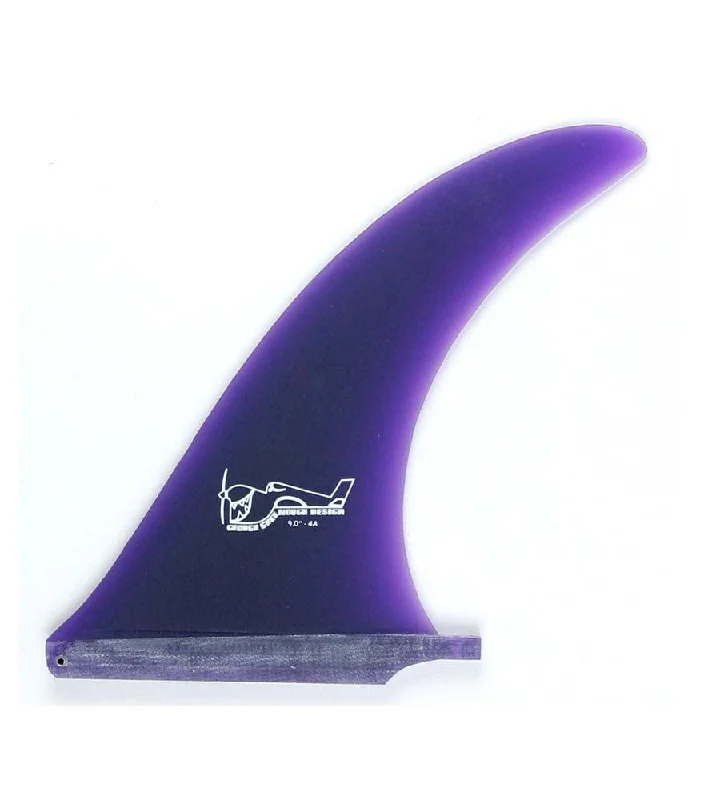 best surfboard fins for noserides-Greenough 4A Purple 9.75