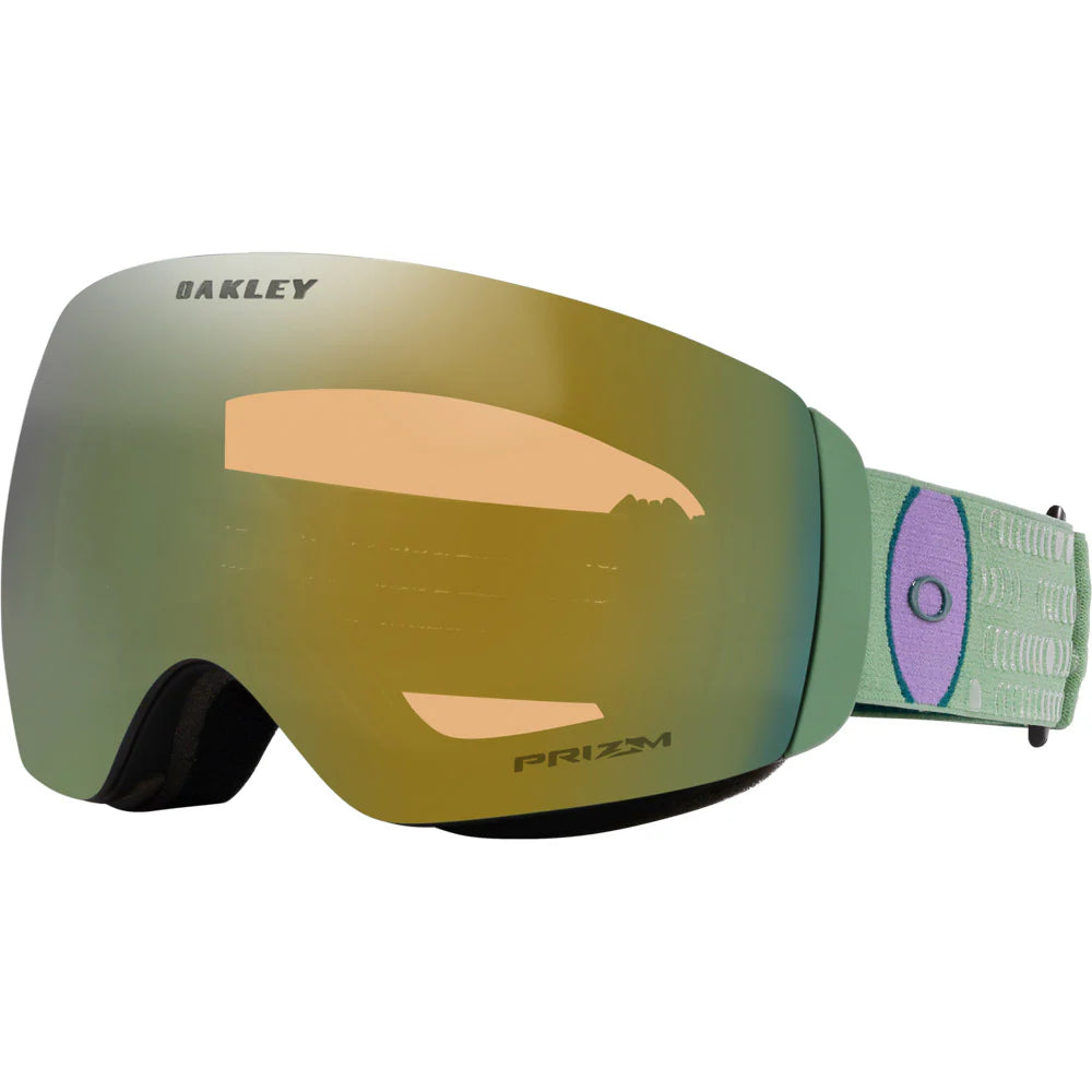 surf clothing for beach bonfires-Oakley Flight Deck M - Fraktel Jade W/Prizm Sake Gold Irid