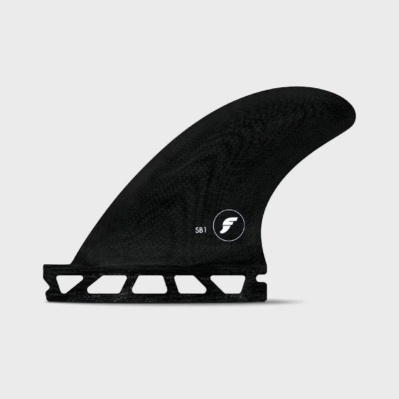 best surfboard fins for beginners-Futures SB1 Sidebite Fiberglass Fins - Black