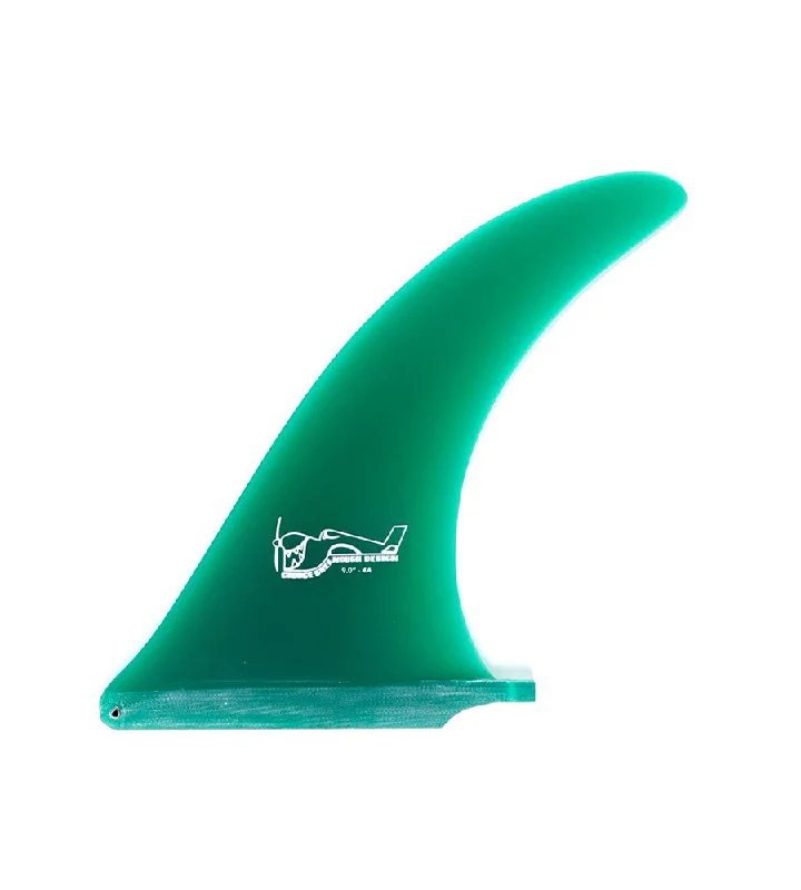 surfboard fins with reinforced edges for strength-Greenough 4A Green 7