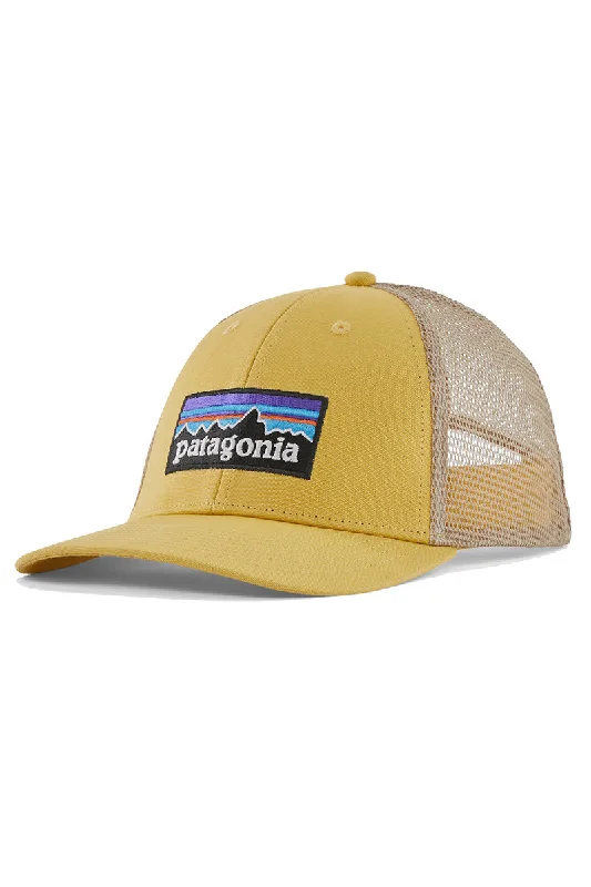 surfboard covers for sun protection-Patagonia P-6 Logo LoPro Trucker Hat - Surfboard Yellow