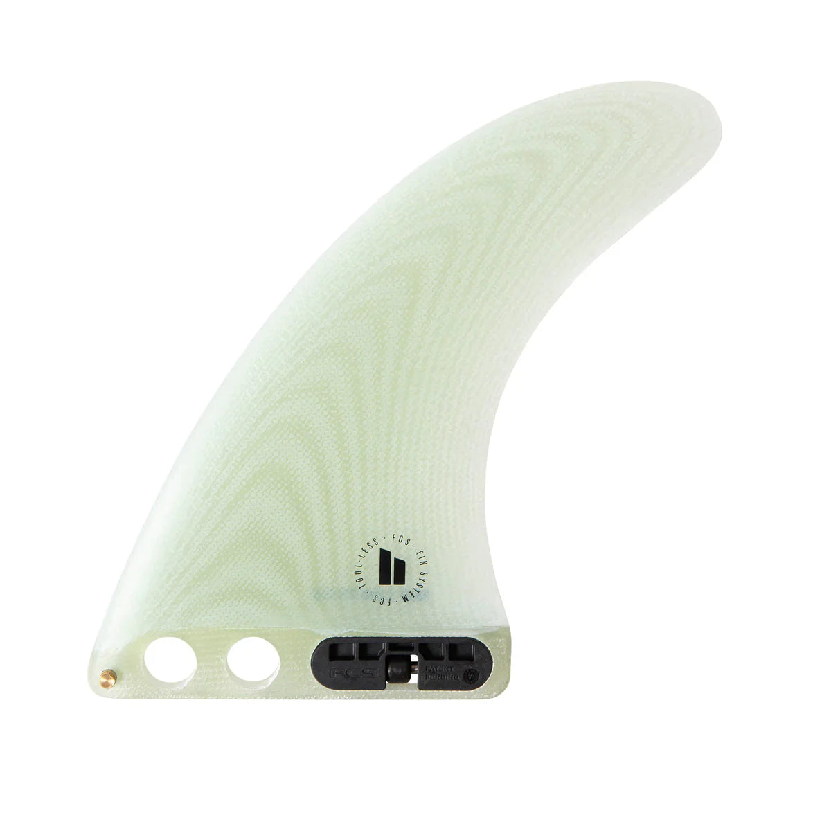 surfboard fins for improved drive-FCS II Mid Single Fin Clear