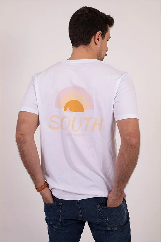 surf clothing with anti-sunburn protection-Sunset - White