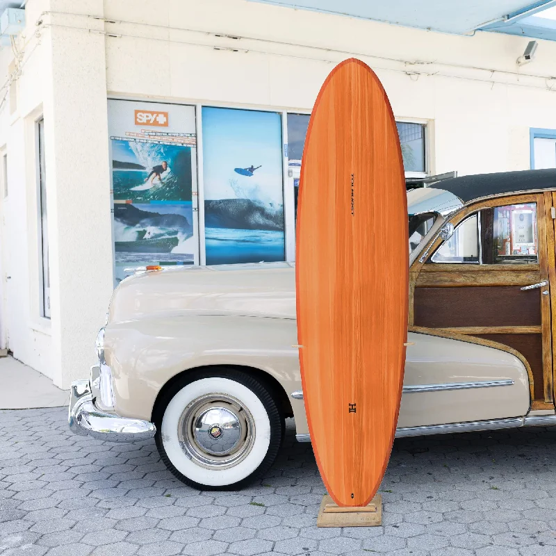 longboard surfboards with retro designs-Thunderbolt Red Harley Ingleby Moe 7'4 Surfboard - FCS II