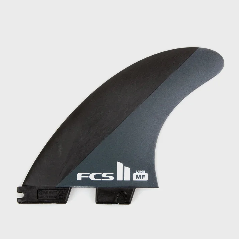 surfboard fins with large surface area for better grip-FCS MF FCS II Neo Carbon Tri Fins - Large - Black/Charcoal