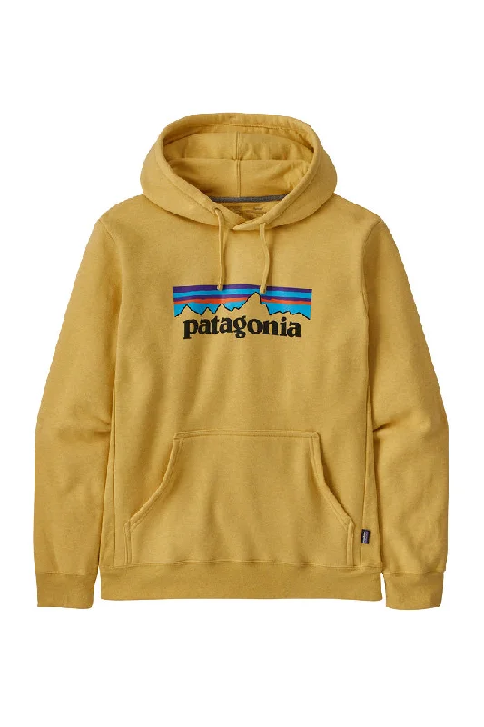 surfboard fin inserts for custom setup-Patagonia P-6 Logo Uprisal Hoody - Surfboard Yellow