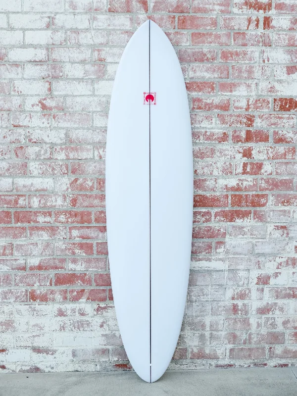 surfboard carrying straps for easy transport-Kris Hall | Speed Egg 7'6" Clear