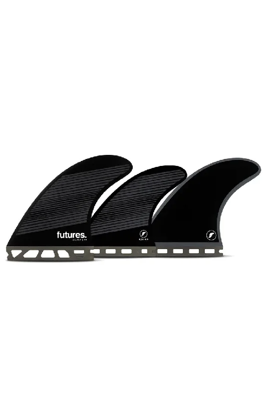 surfboard fins with responsive flex-Futures Fins F8 Legacy 5 Fin Set - Gray / Black