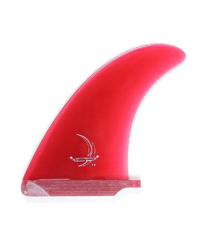 surfboard fins for enhanced flow on the water-Parrish Single Fin Red 7.5