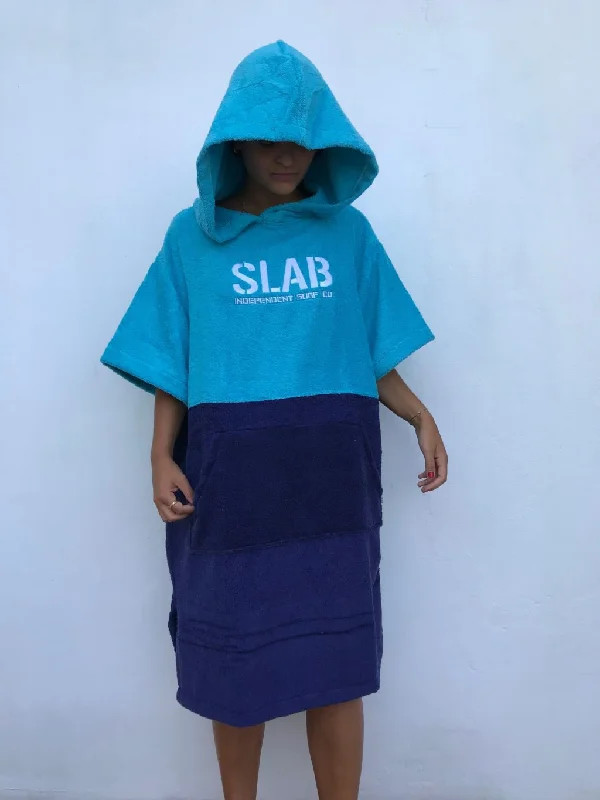 surf clothing with a sporty fit-Poncho Blue talla S/M