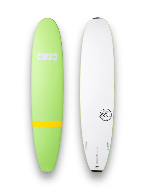 surfboard clip for leash attachment-9'0 Epoxy EPS Full Deck Pad - Green