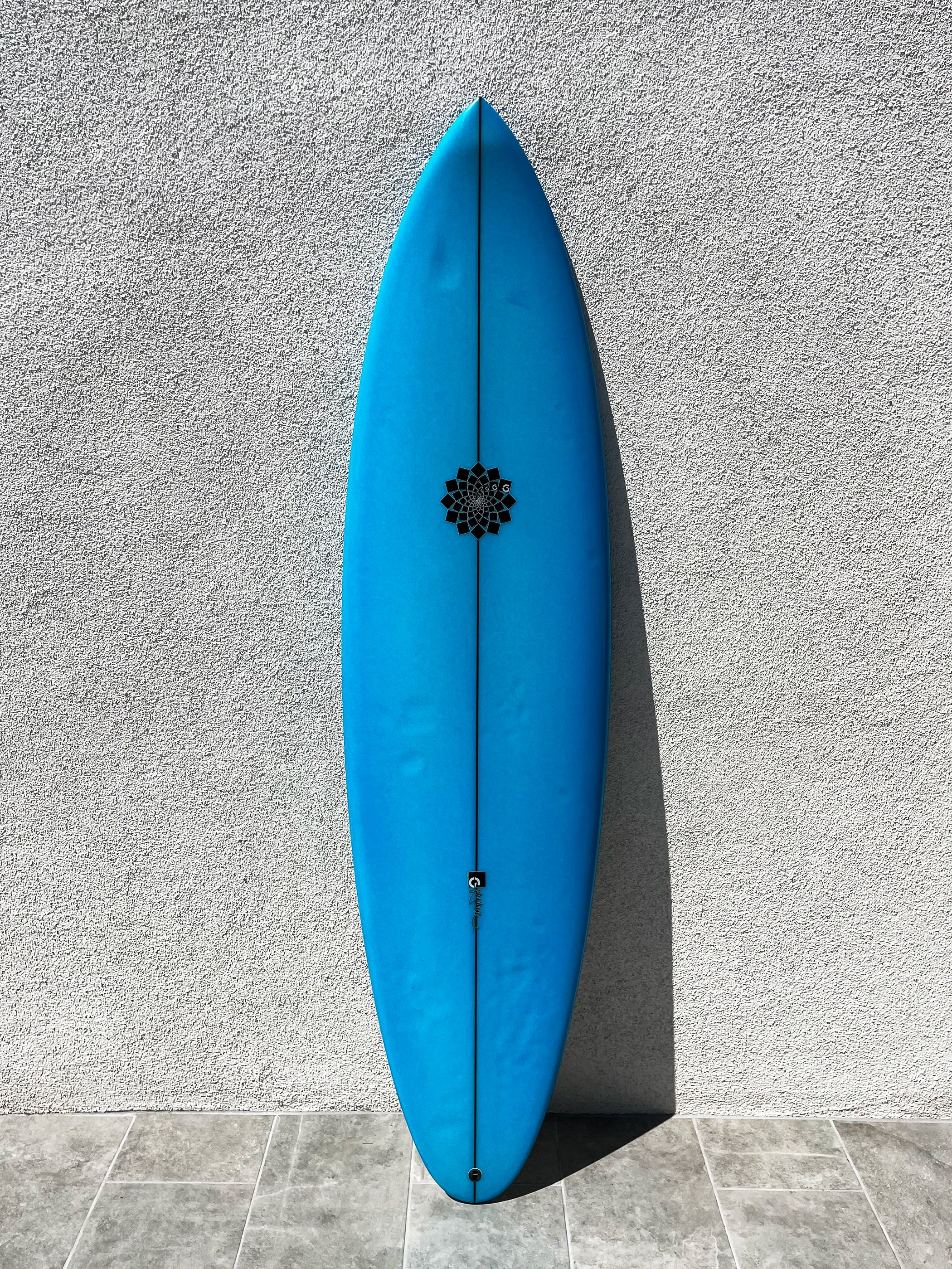 longboard surfboards with extra stability-Gary McNeill Concepts | 6’9” Widow Maker Blue Surfboard (USED)