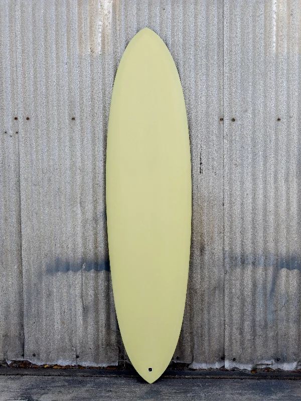 surfboard air vent for reducing pressure build-up-Koz McRae | Poseidon Twin 6’10” Limestone Surfboard