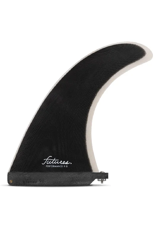 surfboard fins for optimized tracking-Futures Fins Performance 9.0 Longboard Fin - Smoke / Grey