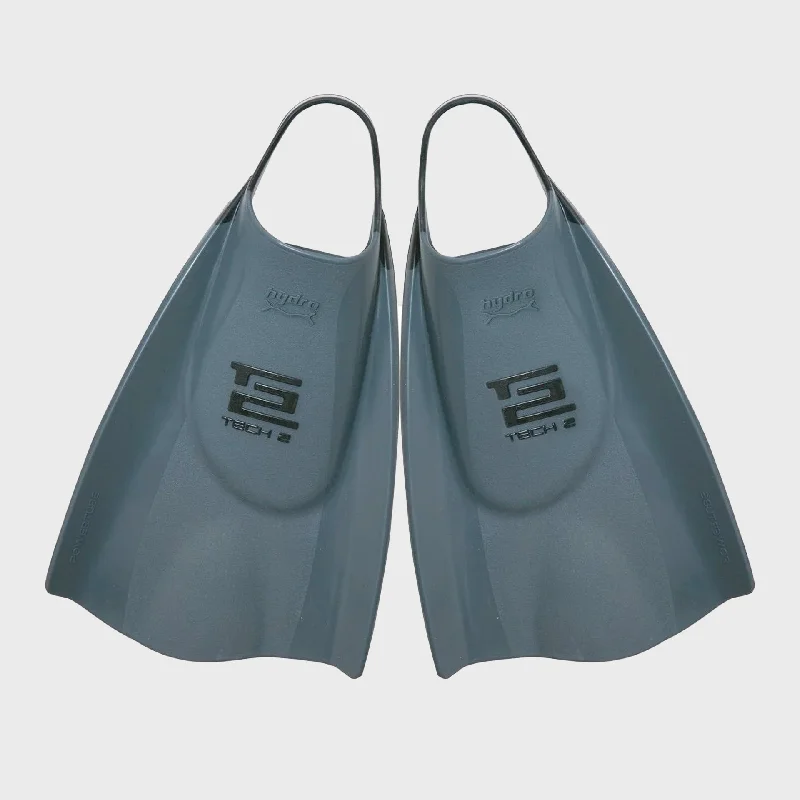 durable surfboard fins for harsh conditions-FCS Hydro Tech 2 Swim Fins - Gun Grey