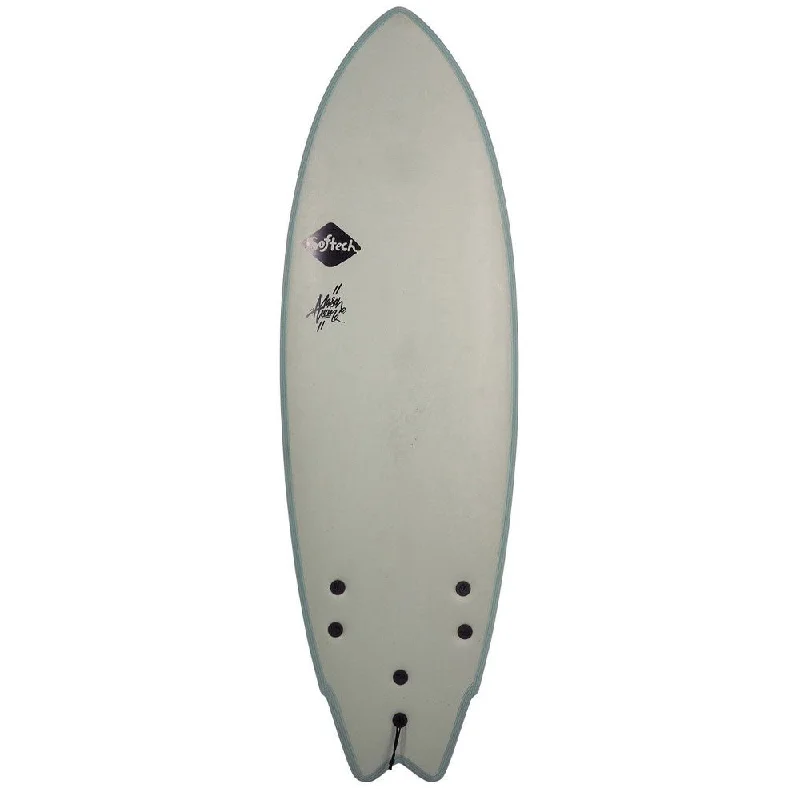 longboard surfboards with higher rocker for aggressive turns-FCS Mason Twin 5'10 Desert Storm Softtech Surfboard